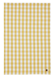 Katoenen Theedoek Gingham Yellow - Ulster Weavers