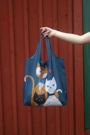 Opvouwbare Tas Cat Family Pluto Design