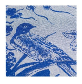 Theedoek Rijksmuseum Delfts Blauw Bird Bunzlau Castle