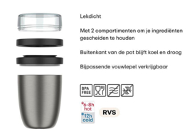 Isoleer Lunchpot Ellipse Nordic Sage Mepal