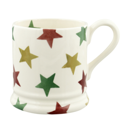 1/2 Pt Mug - Emma Bridgewater Red, Green & Gold Stars