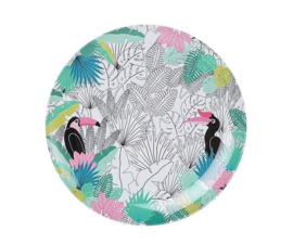 Dinerbord Melamine Tropical Paradise Found - Ginger