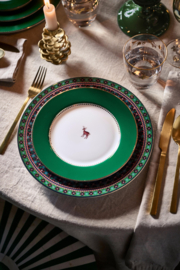 Ontbijtbord Dark Green Love Birds Pip Studio