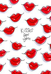 Wenskaart Kisses for You Blond Amsterdam
