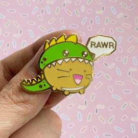 Pin 'Rawr' Dinocat - Fuzzballs