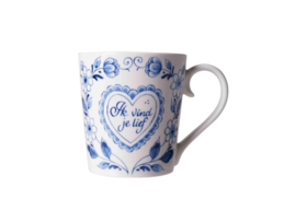 Mok Ik Vind Je Lief Heinen Delfts Blauw