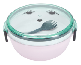 Lunchbox met Lepel/Vork Eyes Pink - Miss Étoile