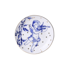 Petit Fourbordje Kerstengel Heinen Delfts Blauw
