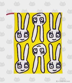 Hand- / Theedoek / Placemat Yuru Usa Yellow (45 cm.) - Atsuko Matano