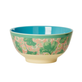 Melamine Schaal Leaves & Flower (15 cm.) - Rice