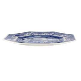 Octagonaal Bord - Spode Blue Italian