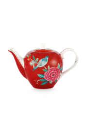 Theepot Red (750 ml.) - Pip Studio Blushing Birds