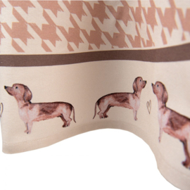 Rond Tafelkleed Dachshund Love Clayre & Eef
