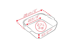 Ovenschaal Saliegroen Appolia 28 cm. Peugeot