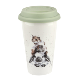 Travel Mug Piggy in the Middle - Wrendale Designs