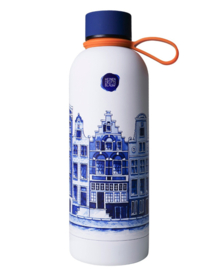Thermosfles Grachtenpanden Heinen Delfts Blauw