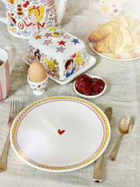 Ontbijtbord Pink Even Bijkletsen Blond Amsterdam