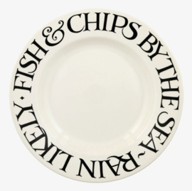 Dinerbord Black Toast Fish & Chips - Emma Bridgewater