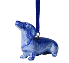 Ornament Nhaan Zittend Heinen Delfts Blauw