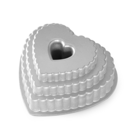 Tiered Heart Bundt Tulbandvorm - Nordic Ware