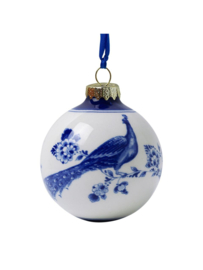 Kerstbal Pauw Heinen Delfts Blauw