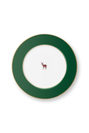 Ontbijtbord Dark Green Love Birds Pip Studio