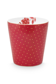 Beker Royal Stripes Dark Pink Dots - Pip Studio