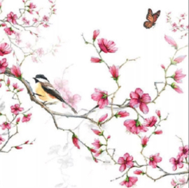 Cocktail Servetten Bird & Blossom Ambiente