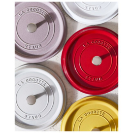 Gietijzeren Braadpan Kersenrood 5,2 l. Staub