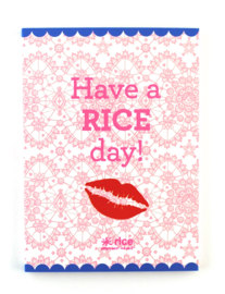 Notitieboekje Have a RICE day! - Rice