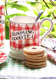 1/2 Pt Mok Red Gingham Good Tea Emma Bridgewater