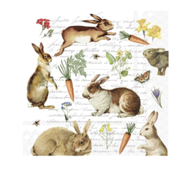 Cocktail Servetten Hare Hunt Ihr