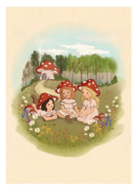 Ansichtkaart Mushroom Garden Belle & Boo