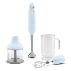 Staafmixer met Accessoires Pastel Blauw Smeg