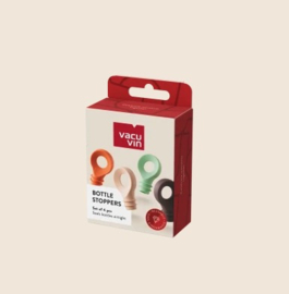 4 Flessenstoppers Loop Vacu Vin