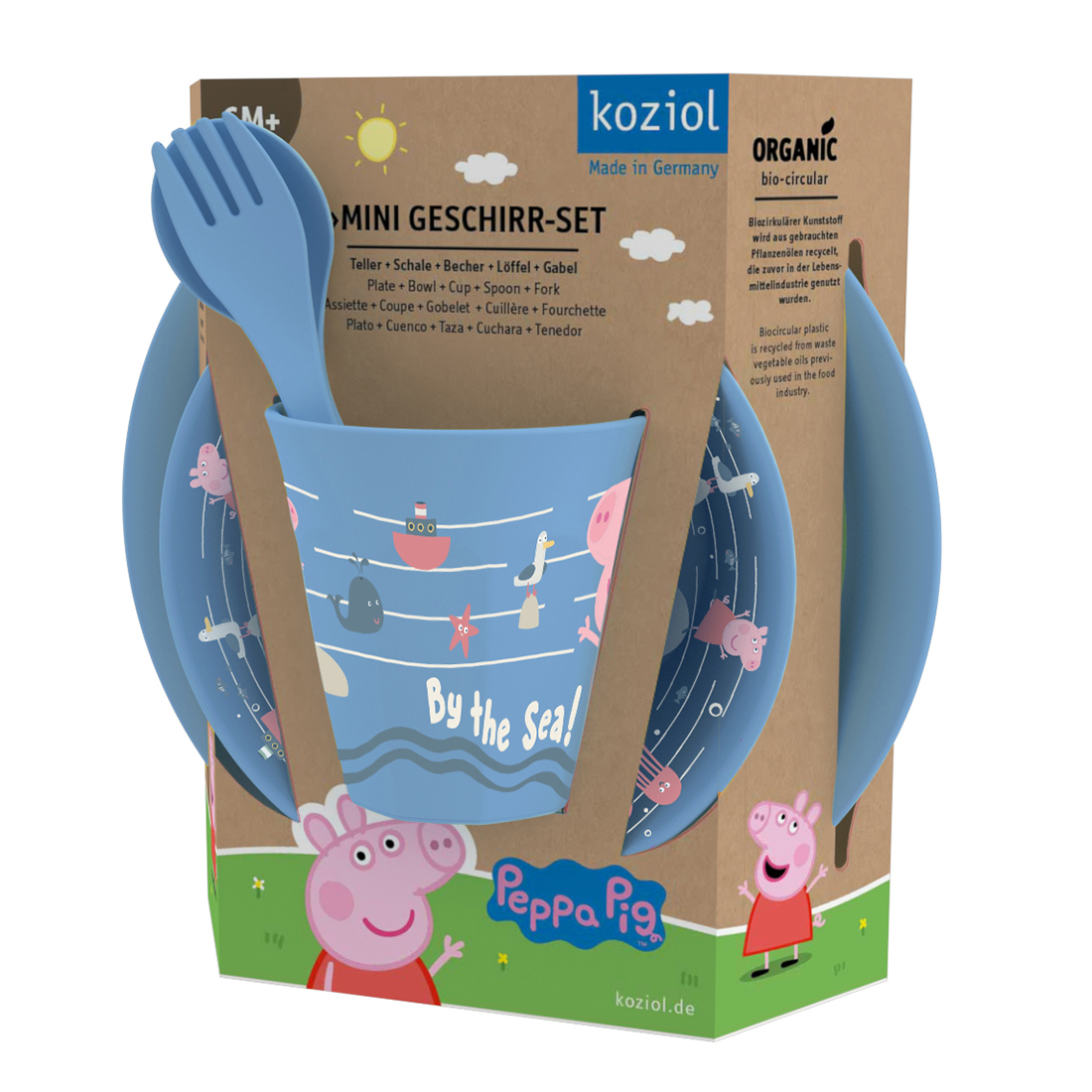 Kinderserviesset Waves at Home Peppa Pig Koziol