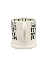 1/2 Pt Mok Black Toast Blackberry Emma Bridgewater