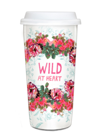 Travel Mug Wild at Heart - Papaya Art