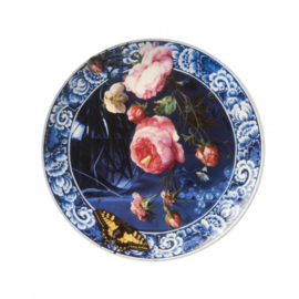 Bord 'bloemen van de gouden eeuw' II - Heinen Delfts Blauw