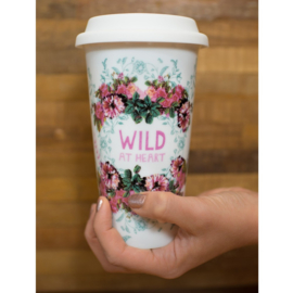 Travel Mug Wild at Heart - Papaya Art