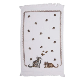 Gastendoekje Cats & Butterflies Clayre & Eef