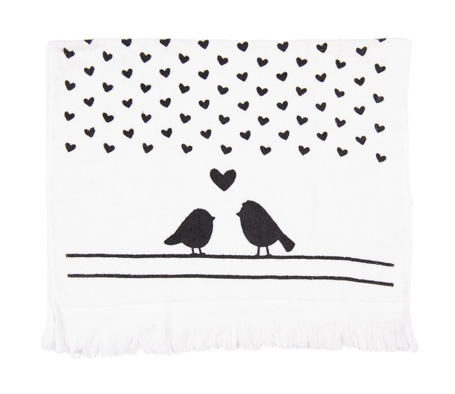 Gastendoekje Love Birds Clayre & Eef