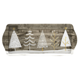 Dienblad 'Wooden White Christmas' - Pimpernel