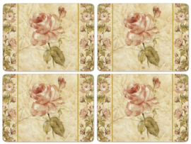 4 Placemats (40 cm.) - Pimpernel Antique Rose Linen