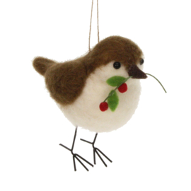 Decoratie Vogel met Takje Meander