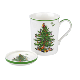 Mok met Onderzetter Christmas Tree - Spode