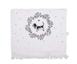 Gastendoekje Lovely Grey Dog Clayre & Eef
