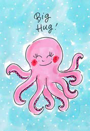 Wenskaart Big Hug Blond Amsterdam