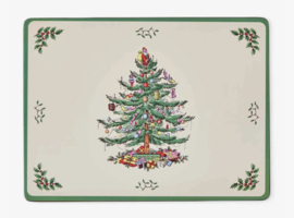 4 Placemats Christmas Tree Spode Pimpernel