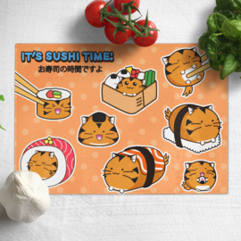 Snij-/Serveerplank 'It's Sushi Time' - Fuzzballs